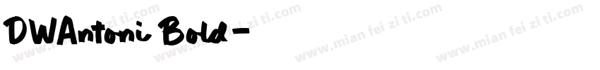 DWAntoni Bold字体转换
